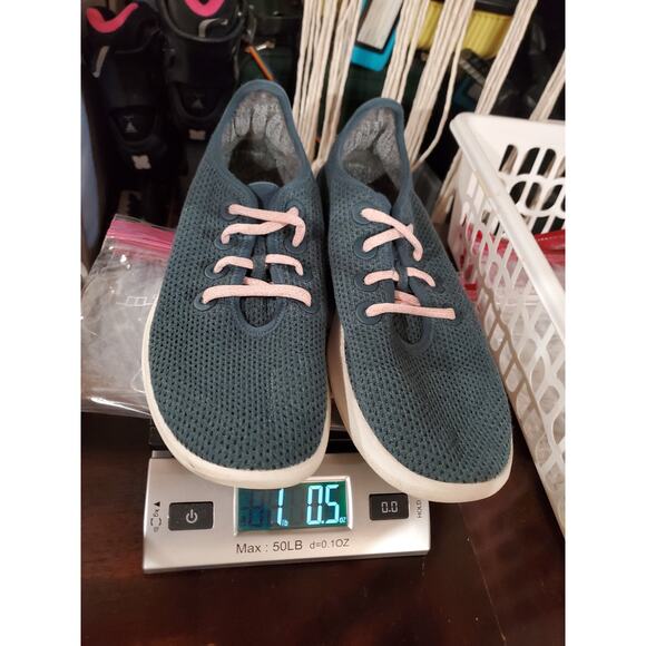 Allbirds Womens Treerunners Lace Up Sneakers Size 9 Blue Shoes Active Running - Picture 9 of 10